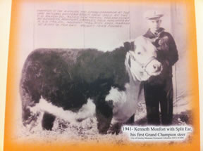 Ken Monfort with his prize steer