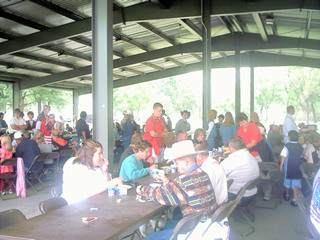 More crowd at Flapjack Feed